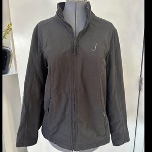 VINTAGE Y2K JORDAN J VINEYARDS LADIES BLACK FLEECE LINED JACKET SONOMA VALLEY L